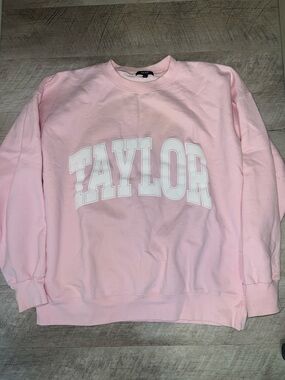 The Bar x Taylor Swift Collab Pink Crewneck Sweatshirt